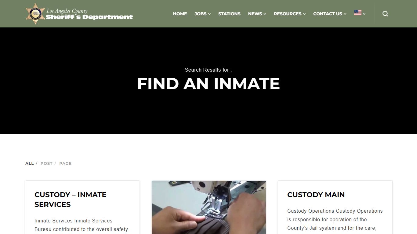FIND AN INMATE - Los Angeles County Sheriff's Department